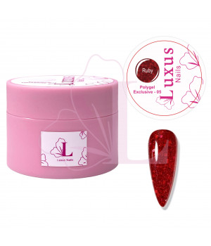 Polygel Exclusive - 05 (Ruby) Luxus Nails 15 g.